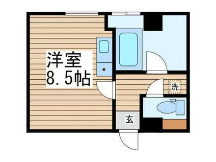 シンエイ第8東船橋マンション(ワンルーム/2階)の間取り写真