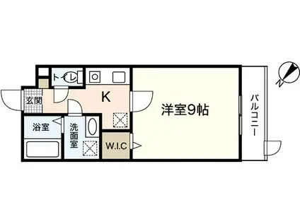 PLEIN SOLEIL 東本浦(1K/1階)の間取り写真
