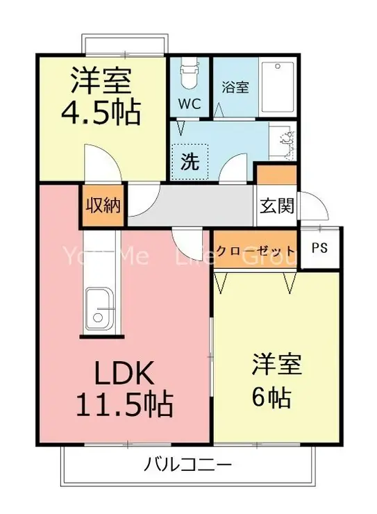 イーグルハイツ 3階階 間取り