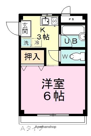 日本こうこくビル(1K/4階)の間取り写真