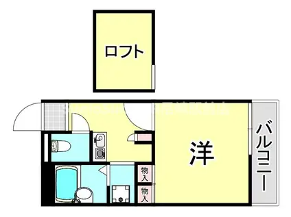 レオパレス武庫川(1K/1階)の間取り写真