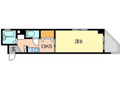 エステイトハウス大宮(1K/3階)の間取り写真