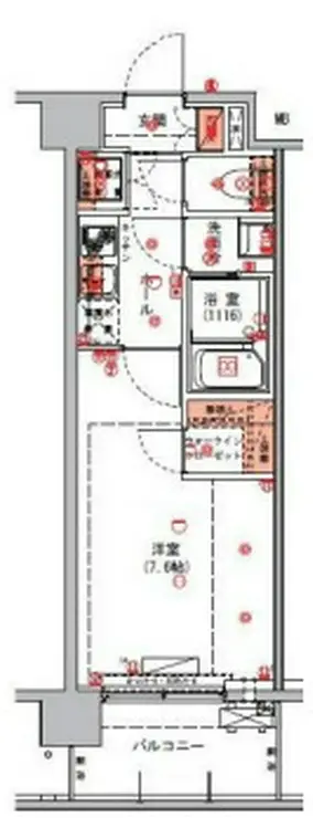 ハーモニーレジデンス東京アーバンスクエア#002 2階階 間取り