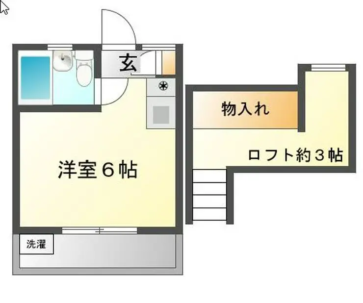 ステージ境南B 2階階 間取り