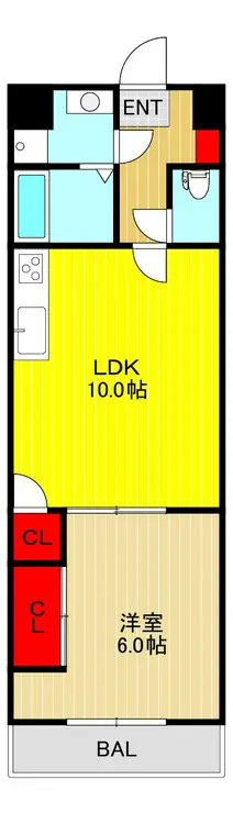 コーポ照力 2階階 間取り