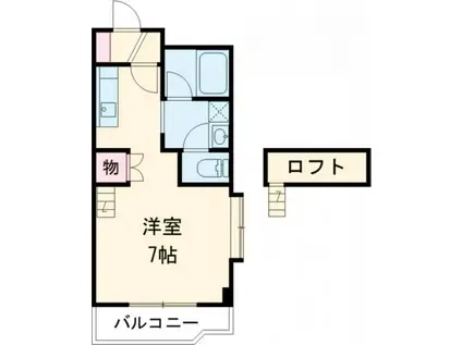 エレガンスコート折尾(ワンルーム/1階)の間取り写真