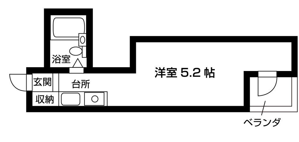 町屋ニュートーキョービル(ワンルーム/6階)の間取り写真