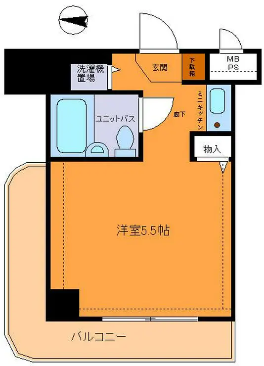 ロワレール横浜西壱番館 4階階 間取り