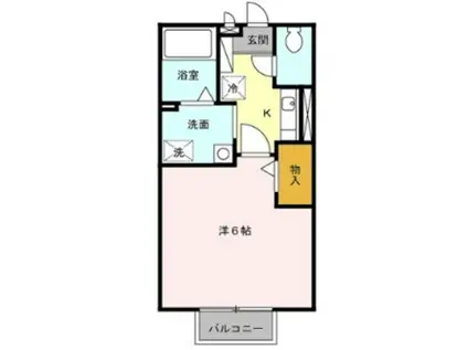 アーバンハイム(1K/1階)の間取り写真