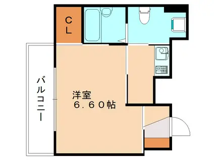 K&S高宮(1K/3階)の間取り写真