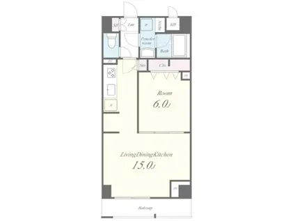 JPT RESIDENSE(1LDK/3階)の間取り写真