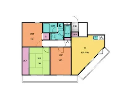 ベルメゾンT(2LDK/1階)の間取り写真