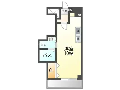 A・CITY三河安城南館(ワンルーム/6階)の間取り写真