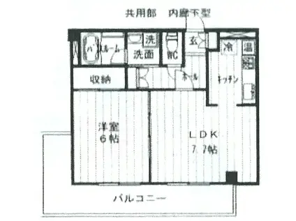 アトレ北目町(1LDK/7階)の間取り写真