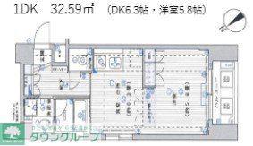 藤和シティスクエア渋谷(1LDK/4階)の間取り写真