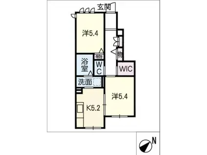 サンシャイン(2K/1階)の間取り写真