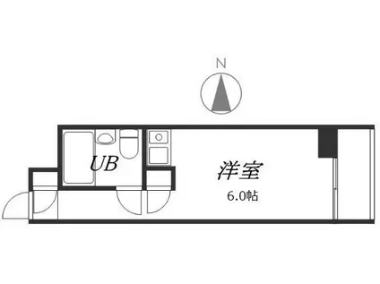 イーグル巣鴨(ワンルーム/12階)の間取り写真