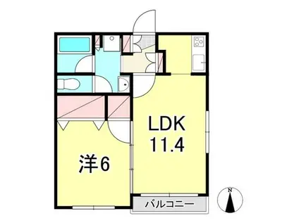 スタープラザ(1LDK/2階)の間取り写真