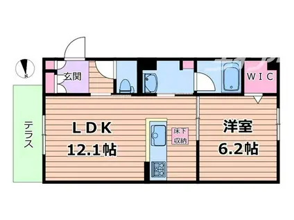 シャーメゾンエラブル 梅田北(1LDK/4階)の間取り写真