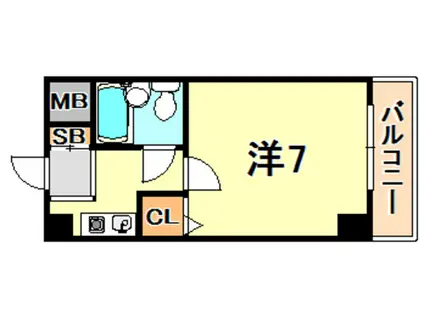 リベラルハウス(1K/3階)の間取り写真