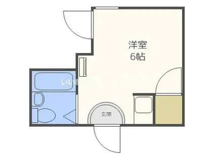 柏里一番館(ワンルーム/1階)の間取り写真