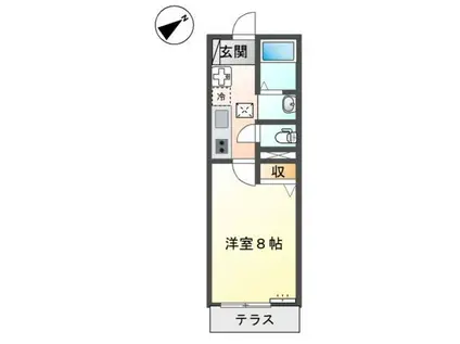 KーESTRELLA(1K/1階)の間取り写真
