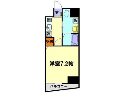 ラ・ヴィーダ志木(1K/9階)の間取り写真