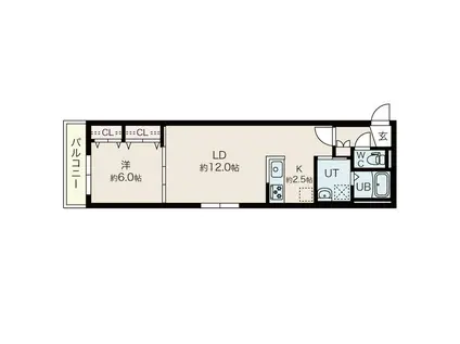 アティーナ 平岸(1LDK/3階)の間取り写真