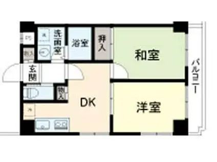 ジェイグランデV(2DK/3階)の間取り写真