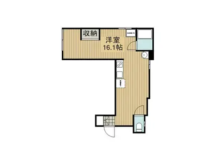 エクロール下丸子I(ワンルーム/1階)の間取り写真