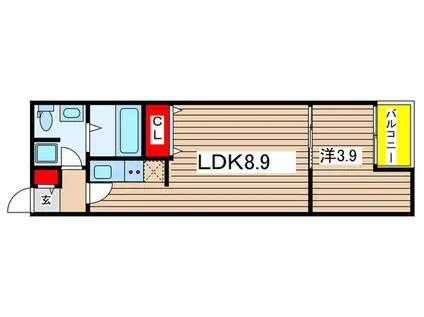 VAU HOUSE青葉の森(1LDK/2階)の間取り写真