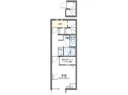レオネクストVISTAIII(1K/2階)の間取り写真