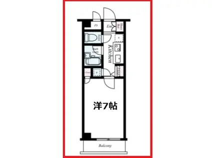 サンテミリオン小石川後楽園(1K/3階)の間取り写真