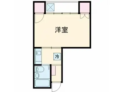 ロゼッタ南大門(1DK/4階)の間取り写真