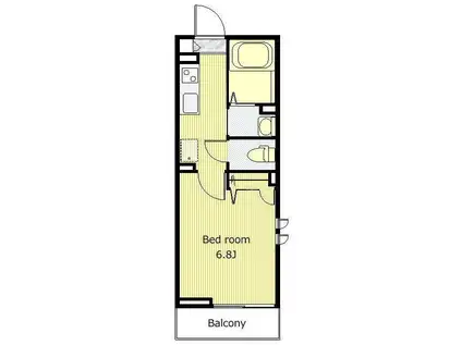 TOYOグリーンコーポ(1K/1階)の間取り写真