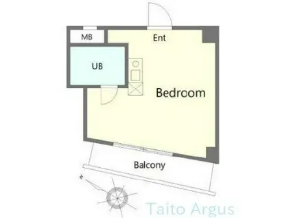 アサヒパレス早稲田(ワンルーム/7階)の間取り写真