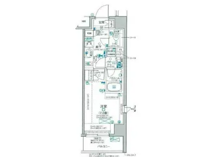 デュオステージ町田マキシヴ(1K/3階)の間取り写真