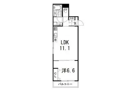 シャーメゾン碧空(1LDK/3階)の間取り写真