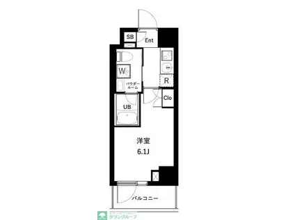 アーバンパーク西船橋(1K/2階)の間取り写真