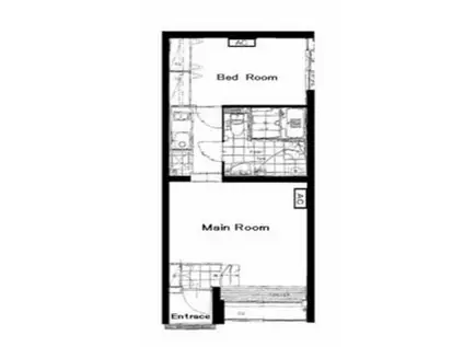 カーサ麻布アネックス(1LDK/B1階)の間取り写真
