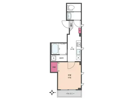 クレストNK三軒茶屋(1K/3階)の間取り写真