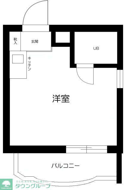 トップ板橋(ワンルーム/2階)の間取り写真