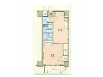 レイクタワーマンション(1LDK/2階)の間取り写真