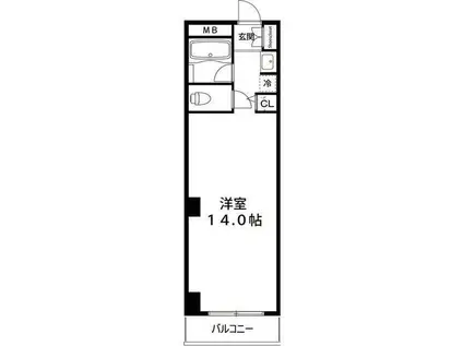 麻布台ロイヤルプラザ(ワンルーム/1階)の間取り写真