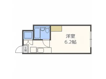 アルファビル大通西17(ワンルーム/5階)の間取り写真