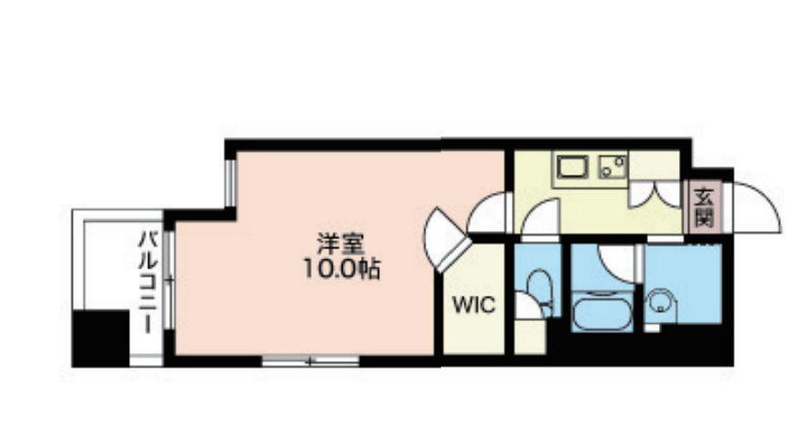 LASANTE恵比寿(1K/3階)の間取り写真