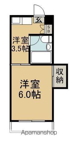 ステーションコーポ(1K/3階)の間取り写真