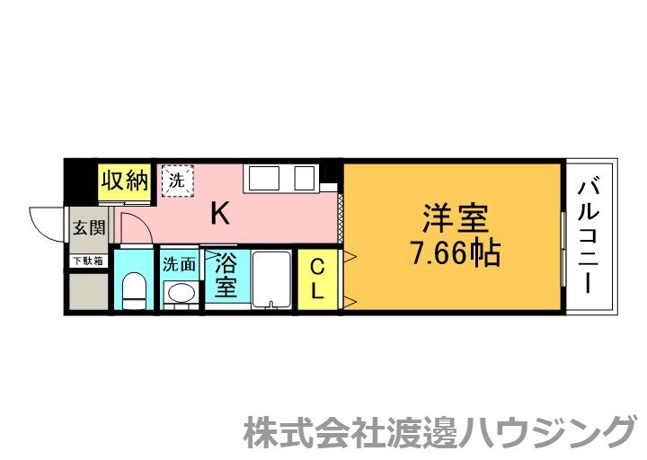 スマイルテラス(1K/3階)の間取り写真