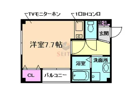 セラン豊中(ワンルーム/2階)の間取り写真