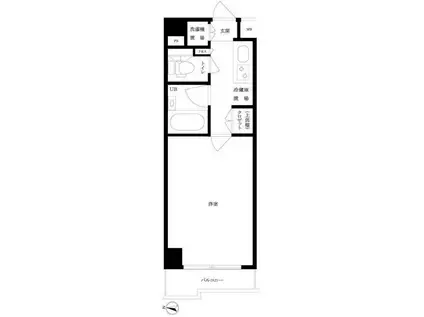 -ルーブル豊島千川-(1K/4階)の間取り写真